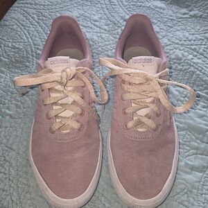 Adidas Women's Pink Suede Sneakers